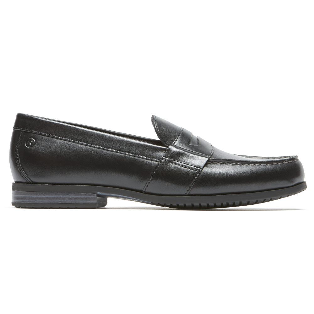 Rockport Loafers For Mens Black - Classic Lite 2 Penny - CB3427658